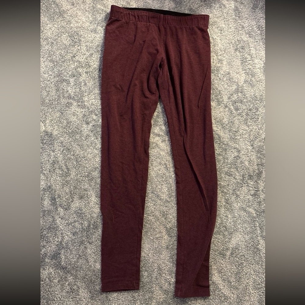 Woman’s burgandy leggings- medium